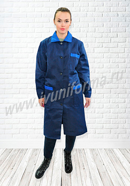 Халат рабочий женский арт. Р-20-255-ГР